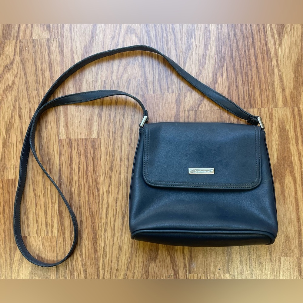 Liz Claiborne Navy Leather Crossbody